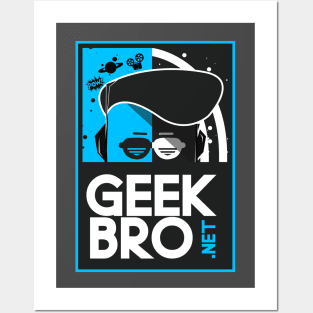 GeekBro Logo (Blue) Posters and Art